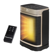 Russell Hobbs RHCH2001G Space Heater in Black & Gold Square 1500W Portable Electric Heater