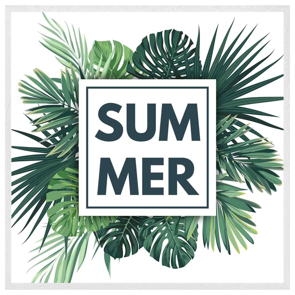 image 1 of Botanical summer (Picutre Frame) White | L