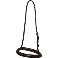 Collegiate Leather Cavesson Noseband IV - Brown - Cob