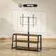 image 7 of HOMCOM TV Stand Cabinet with Swivel Bracket for 32 - 70 Inch TVs Brown