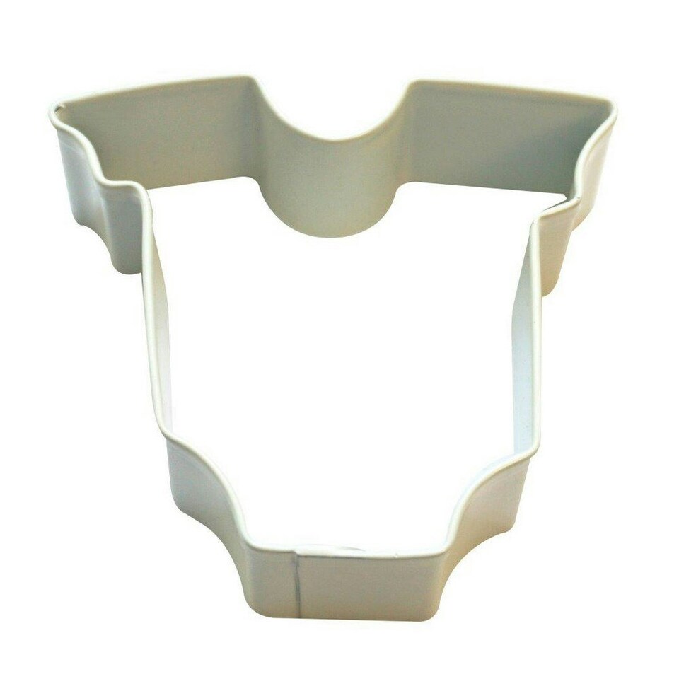 Anniversary House Babygrow Poly-Resin Coated Cookie Cutter - White - One Size