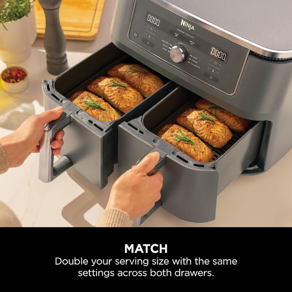 image 1 of Ninja 6 in 1 Dual Zone Air Fryer Max 9.5L DZ400UK