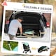 image 9 of PawHut Pet Stroller for XS and S Dogs w/ Rain Cover - Green