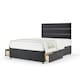 image 1 of Neptune Spring Graphite Plush Velvet 2 Drawer Divan Set And Milan Headboard King Size