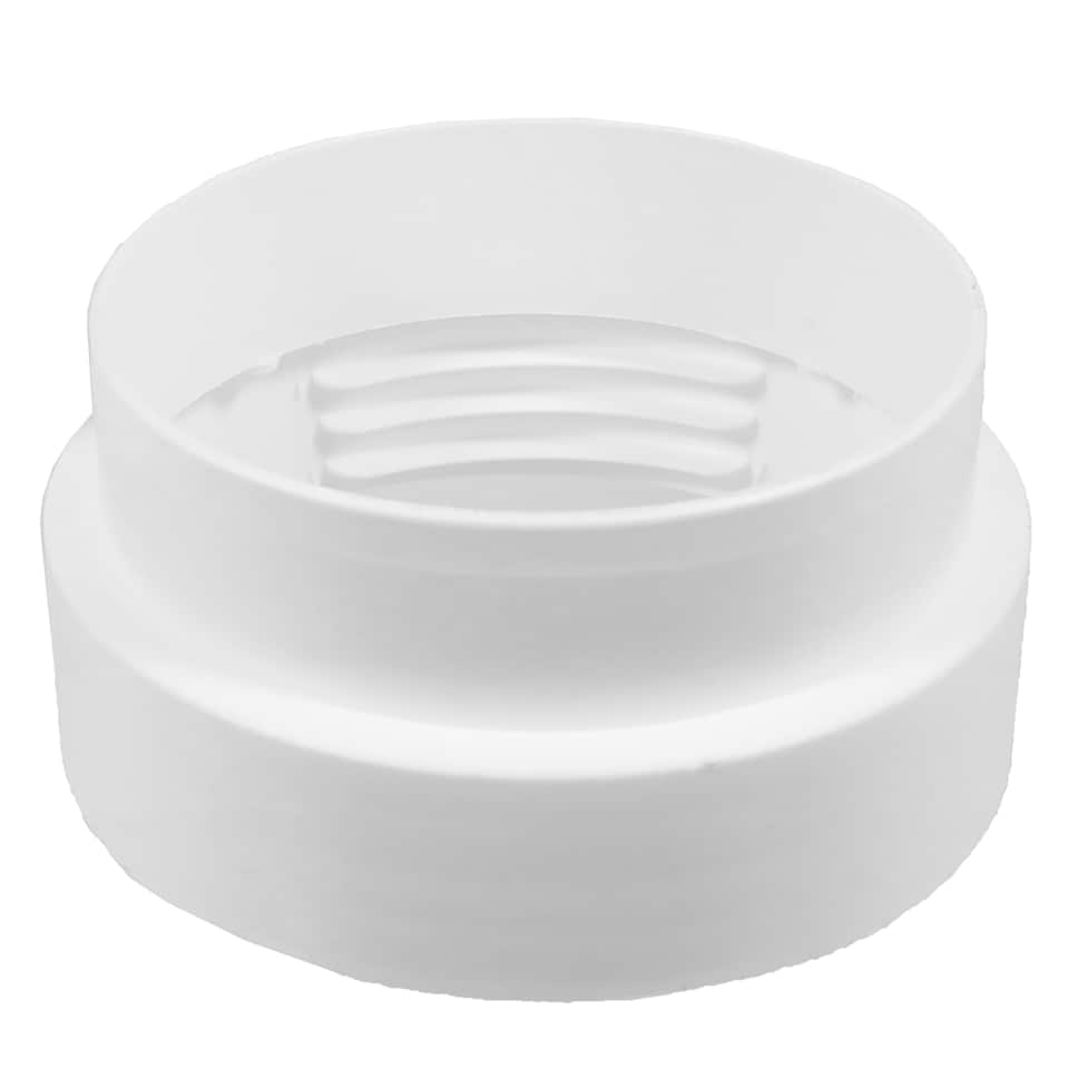 image 1 of SPARES2GO Tumble Dryer Vent Adaptor Threaded Female Duct Hose Outlet Connector (4" / 100mm)