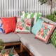 image 6 of Furn Anemone Peaches Printed Outdoor Cushion