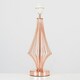 image 2 of ValueLights Modern Polished Copper Metal Wire Geometric Diamond Design Table Lamp Base