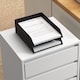 image 7 of HOMCOM Mobile Filing Cabinet with 4 Drawers, Under Desk Storage Cabinet for Home Office, White | White | White