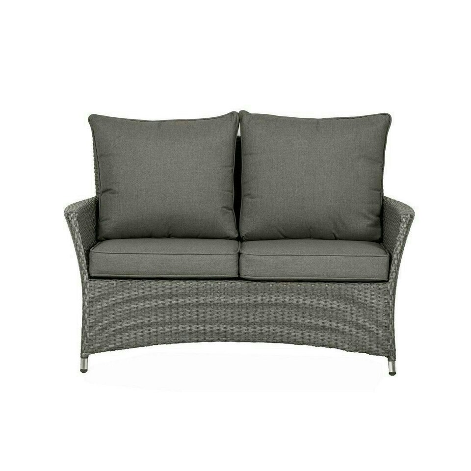 image 1 of Paris 4 Seater 4 Pc Lounging Coffee Set with Cushions - Synthetic Rattan - Cream