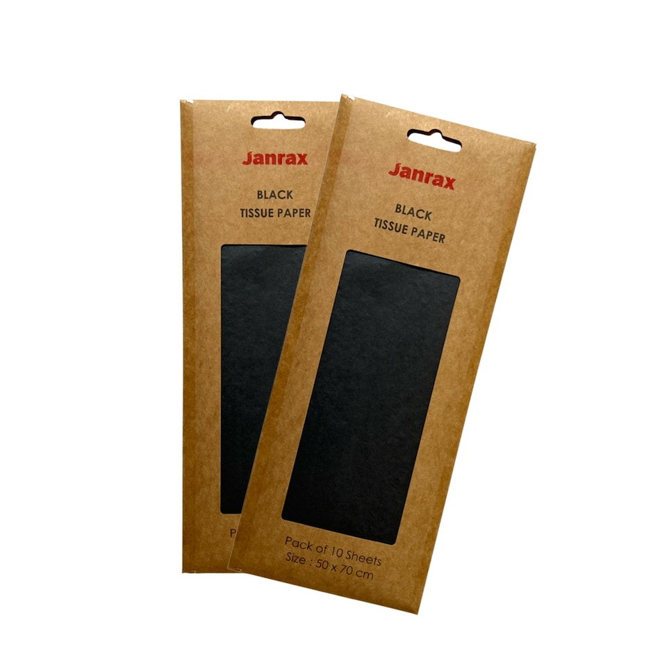 image 1 of Pack of 10 Black Acid Free 50 x 70cm Tissue Paper Sheets