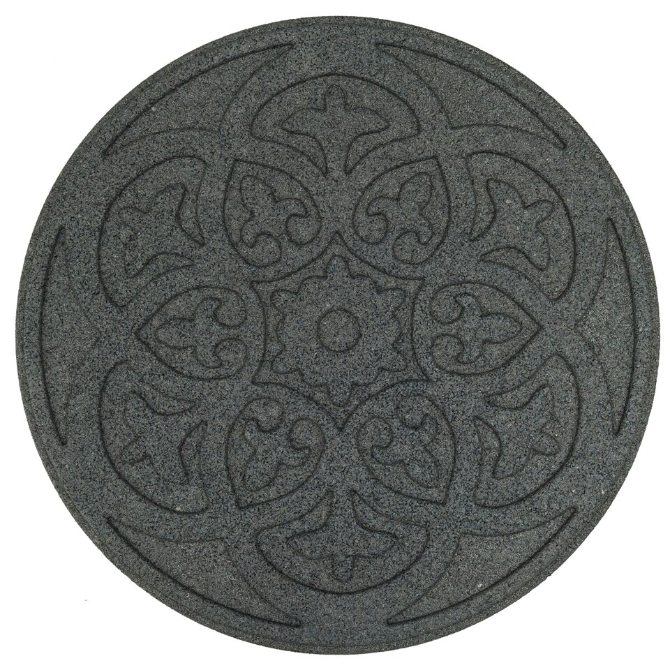 image 1 of Eco-Friendly Garden Stepping Stones - Scroll - Grey (Pack of 4)