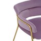 image 5 of Interiors By Premier Pink Velvet Dining Chair,Compact Lounge Chair, Velvet Upholstered Kitchen Chair,Bedroom Decorative Chair Pink