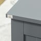 image 8 of HOMCOM Storage Box Toy Chest Cabinet Unit Organizer with Safety Hinges White