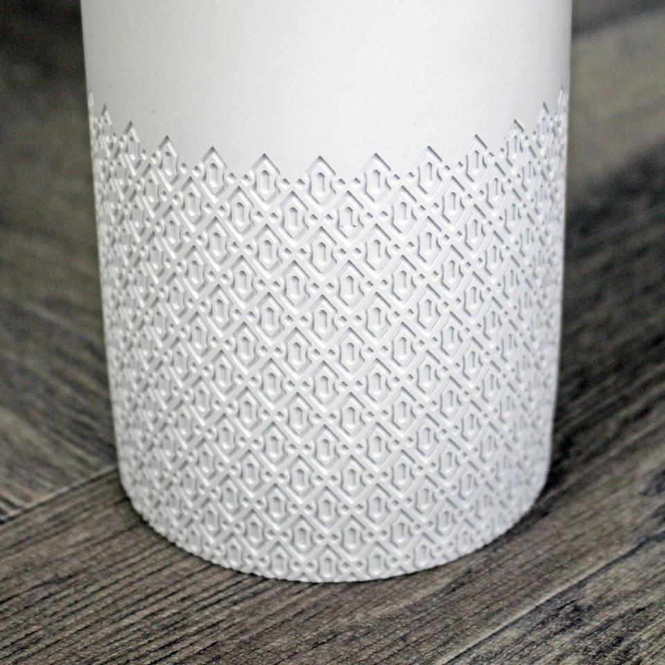 image 1 of Showerdrape Chantilly White Toilet Brush & Holder