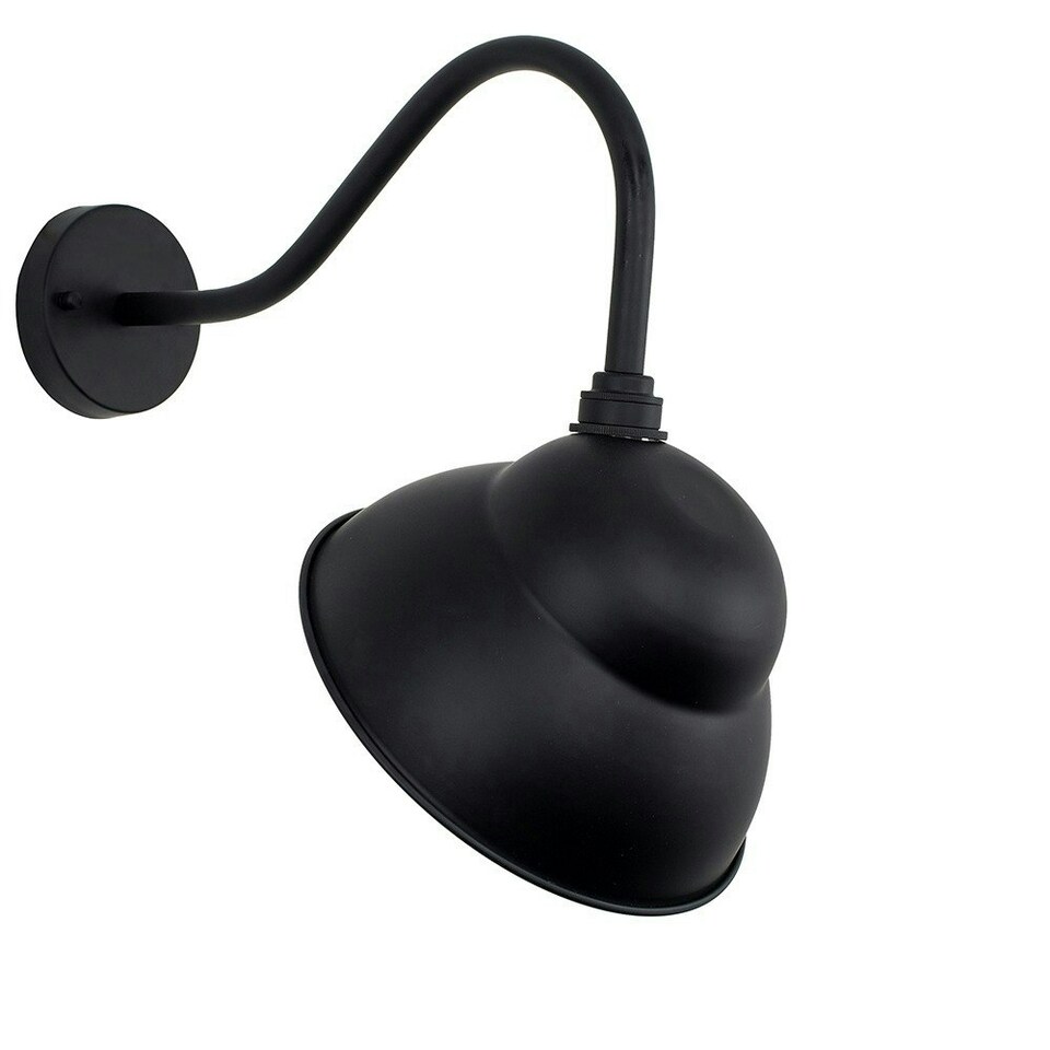 image 1 of ValueLights Black Porter Outdoor Wall Lantern with 6W Warm White Bulb