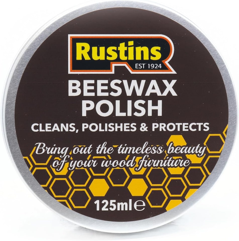 image 1 of Rustins Beeswax Polish for Wood Furniture 125ml