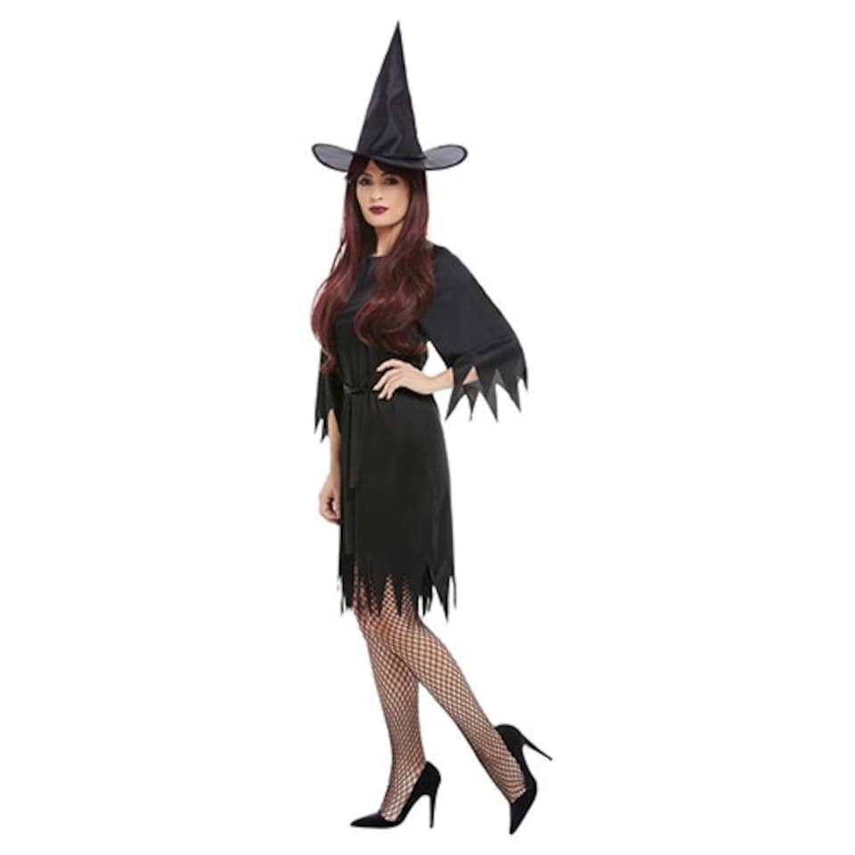 image 1 of Spooky Dark Witch Fancy Dress Costume Ladies Medium - UK 12-14