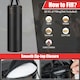 image 8 of COSTWAY Hanging Boxing Bag Set Unfilled Punching Bag Set Black