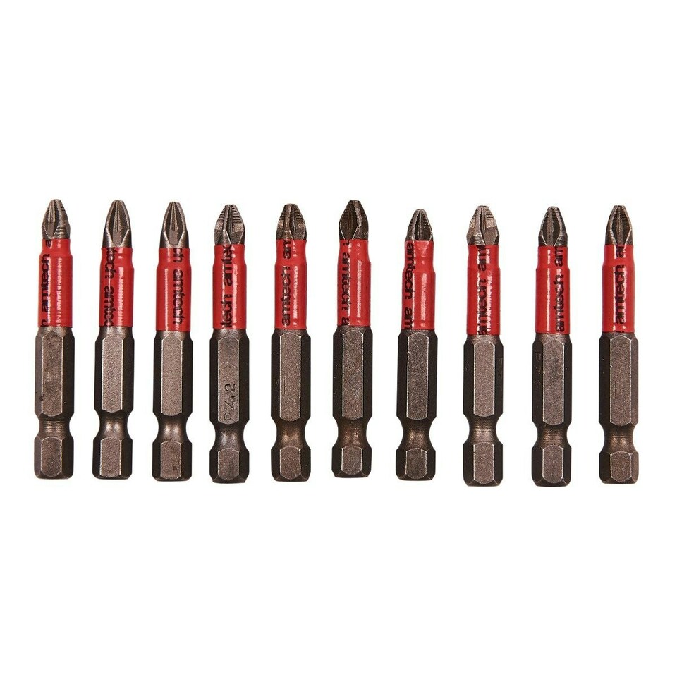 Amtech Non-Slip Bits 50mm 10pk - One Colour - One Size
