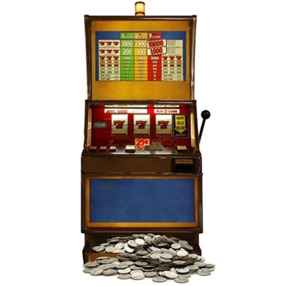 Slot Machine Lifesize Cardboard Cutout - 160cm