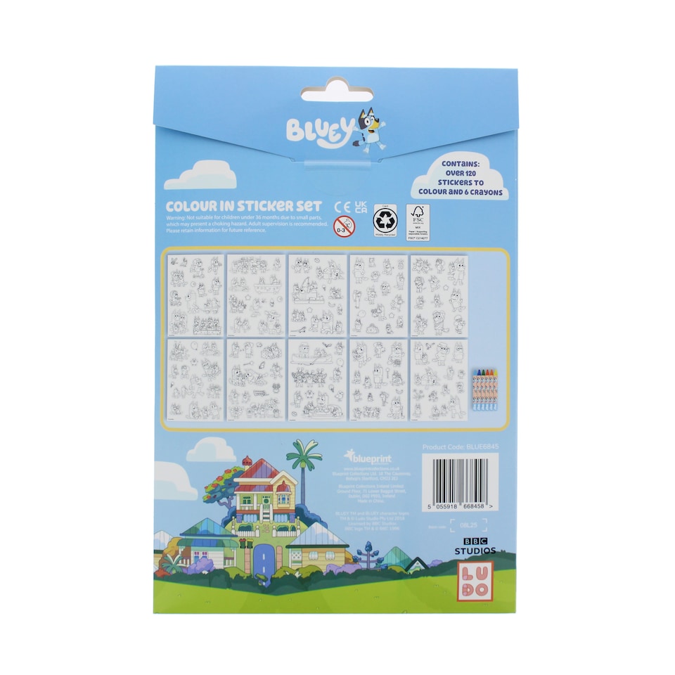 image 1 of Bluey Colour in Sticker Set