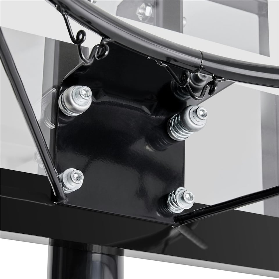 image 1 of Yaheetech Portable Basketball Hoop System 228 - 303 cm Hoop Height Adjustment Black