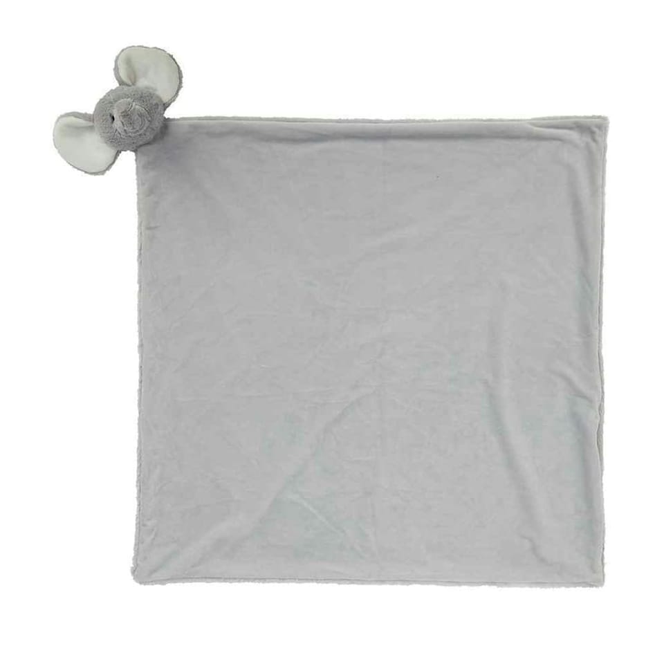 Mumbles Baby Elephant Blanket - Grey - One Size