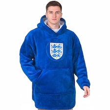 England Unisex Adult Crest Oversized Blanket Hoodie | Blue | Blue | XL-3XL | 1