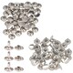 image 1 of 5mm Silver Double Cap Brass Rivets Metal Studs ,DIY Projects - 100Pcs