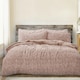 image 1 of Velosso Teddy Marl Fluffy and Warm Fleece Duvet Cover Set Pink | Blush | Single