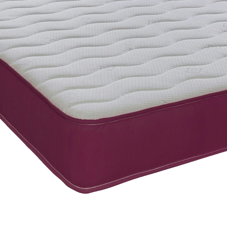 image 1 of Hybrid Memory Foam & Pinna-Coil Mattress - Soft/Medium Comfort, Cooltouch + Purple | Small Double