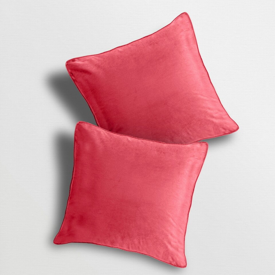 image 1 of Matte Velvet Soft Plain Scatter Cushion - 43cm x 43cm Multi | Charcoal