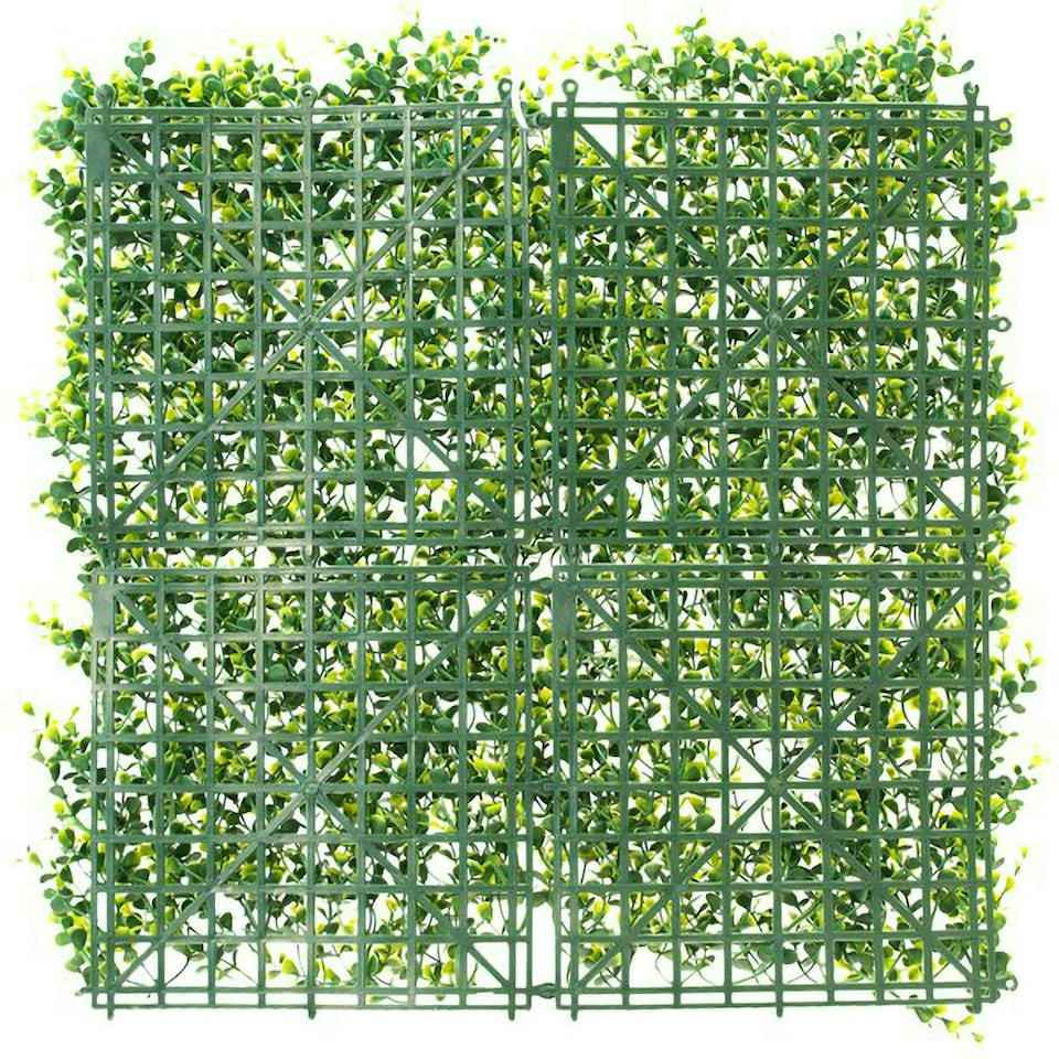 image 1 of Primrose Light Buxus Artificial Garden Patio Hedge Panels 50cm x 50cm