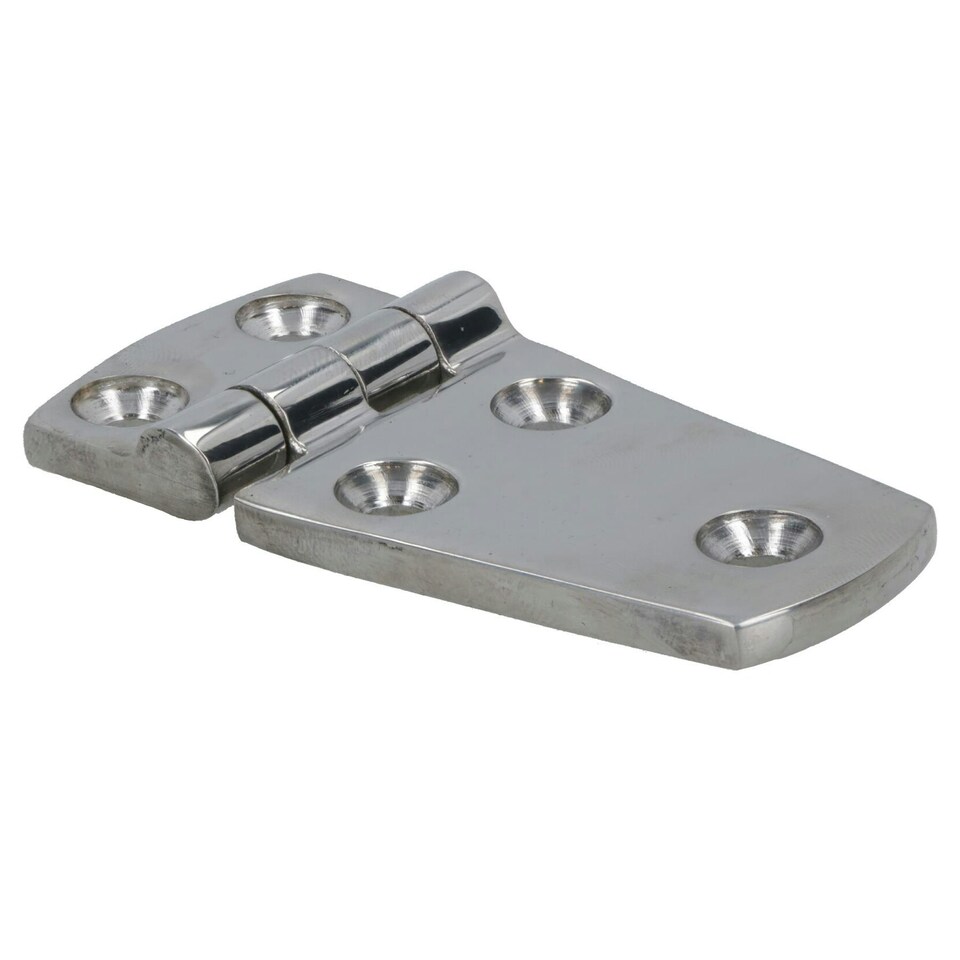 image 1 of Polished Door Hinge 4 Pack Stainless Steel 76mm x 38mm 316 Marine Cabin Hatch Silver