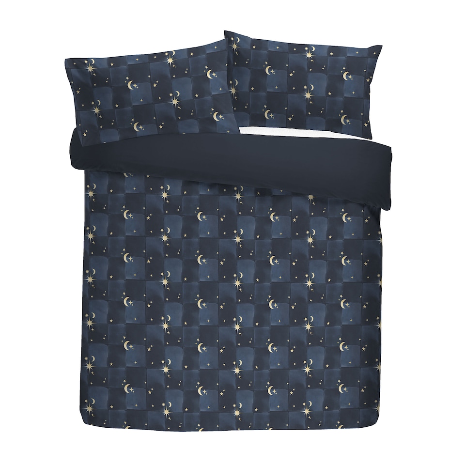 image 1 of Fusion Cosmic Star Duvet Cover Set Navy