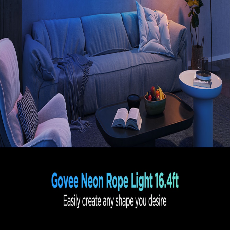 image 1 of Govee 5M Neon Preinstalled Strip Light White support Matter(Homekit, Google, Alexa, Smarthings)