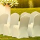 image 9 of Chair Cover Spandex Polyester Stretch, Flat Dining Slipcovers - 10pcs