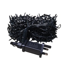 1000 LED 25m Indoor Outdoor Christmas Multi Function Mains Operated String Lights with Timer in Cool & Warm White