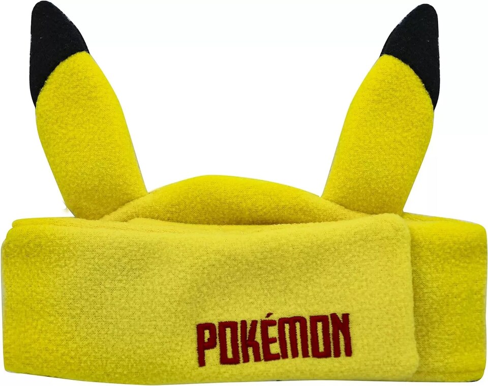 image 1 of Pokémon Pikachu Kid's Fleece Audio Band Washable Wired Headphones | Yellow