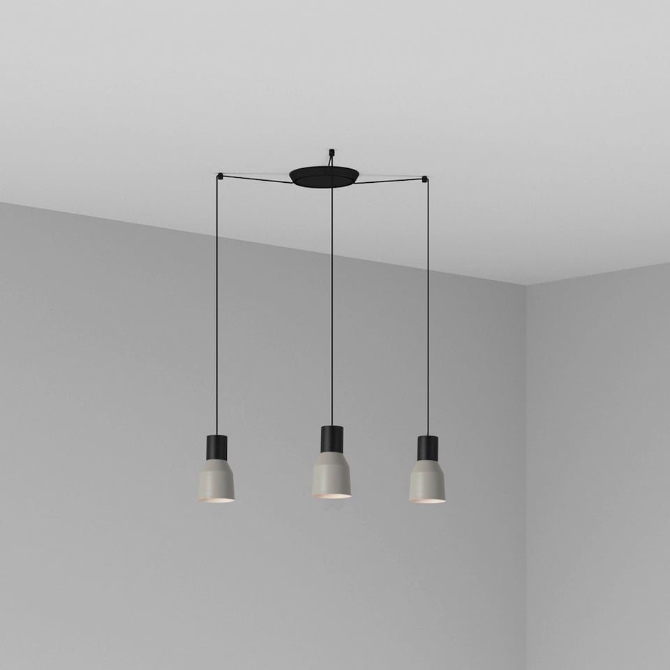 Kombo Cluster Pendant Ceiling Light Grey, E27