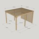 image 5 of Shade Pergola - Wood - L300 x W420 x H270 cm - Rustic Brown