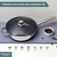 image 4 of Buckingham Stainless Steel Deep Sauté Frying Pan 24 cm Non-Stick
