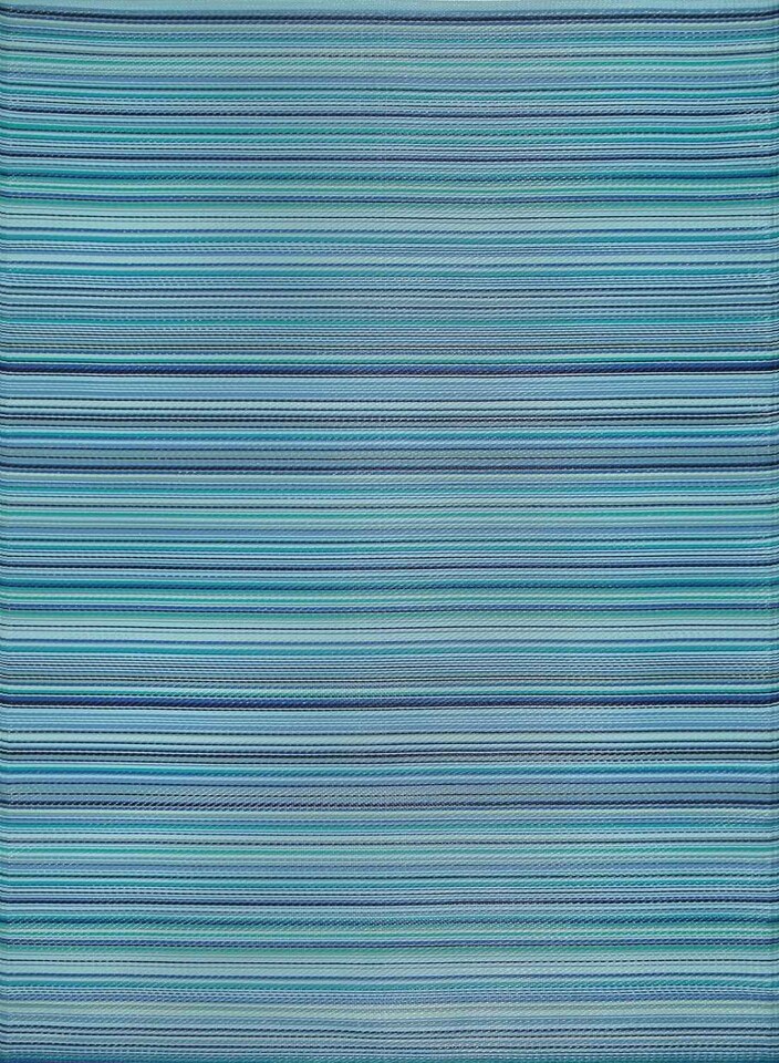 image 1 of The Rugs Rainbow Collection Reversible Weatherproof Outdoor Garden Patio Rug Striped | 1020