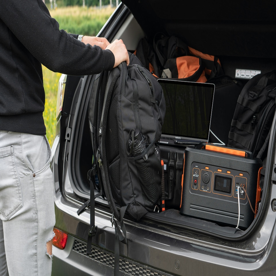 image 1 of Xtorm Portable Power Station 500W UK Black Orange