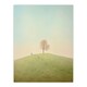 image 3 of Perspective Tree Minimalist Soft Pastel Black Framed Wall Art Print A4