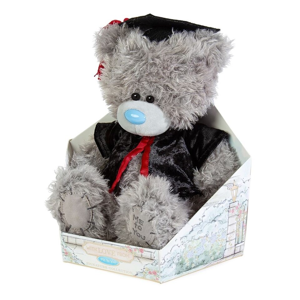 image 1 of Me to You Tatty Teddy Cute Plush 19cm High Graduation Bear Presented On Premium Gift Plinth Signature Collection