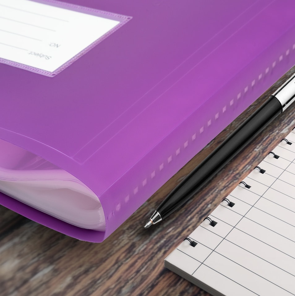 image 1 of ARPAN A4 Display Book Folder for School, Filing, Storage, Interviews, CVS & Presentations, Flexible Cover, A4 Display Folder with 104 Pockets 208 Sides
