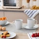 image 4 of simpa Timeless 24PC Plain White Porcelain Dinner Set