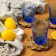 image 5 of Duralex Prisme Drinking Glasses - 275ml Tumblers for Water, Juice - Blue - Pack of 4 Blue