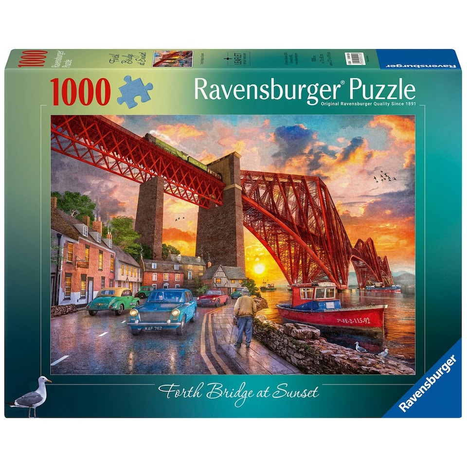 image 1 of Ravensburger Forth Bridge at Sunset 1000 Piece Jigsaw Puzzle